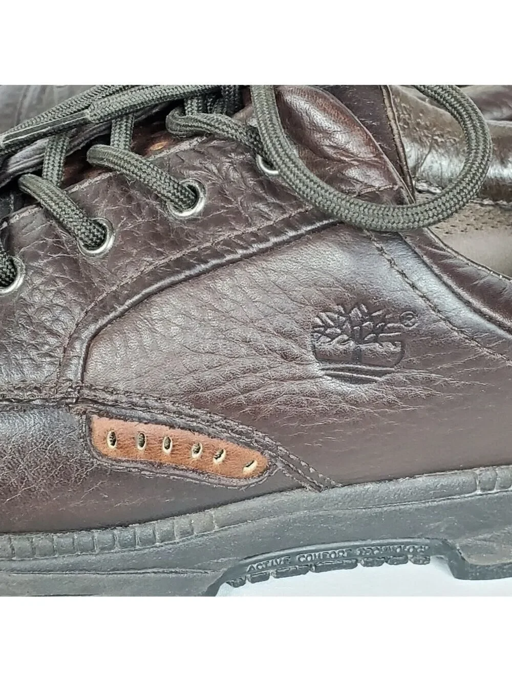Timberland sz 11 leather lace up shoes rubber sole